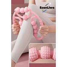 PremiumPort Bacak Kas Güçlendirme ve Sıkılaştırıcı Masaj Aleti, Tekerlekli Selülit Azaltıcı