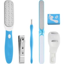 PremiumPort Ayak Bakım Seti, Topuk Pedikür ve Nasır Giderici, 6 Parça Törpü Seti