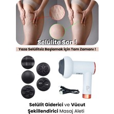 PremiumPort 6 Titreşim Modlu Çok Başlıklı Vücut Masaj Aleti