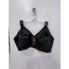 Nergiz Kadın C Cup Penye Kumaş Toparlayıcı Siyah Sütyen