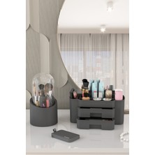 Çiftli Makyaj ve Kozmetik Fırçalık Organizer Seti, Şık ve Pratik Tasarım