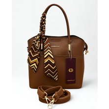 A.N Bags Çok Gözlü Askılı Fularlı Kadın El ve Omuz Çantası