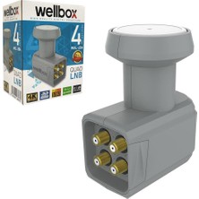 Poke Dörtlü Lnb Quad 0.1db 3D Wellbox WXL-204