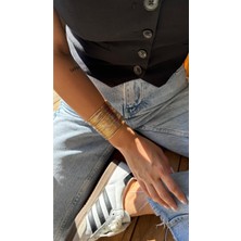 Normadia Ayarlanabilir Çelik Tel Kelepçe Bileklik, Paslanmaz 316L Malzeme