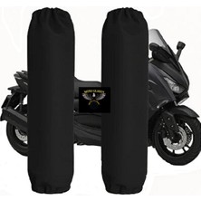 Moto Ulusoy Yamaha Nmax Arka Amortisör Kılıfı Çorabı Takım Siyah