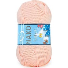 Nako Saten(5 Adet) 99054 Açık Yavruağzı Rengi Elörgü Ipliği