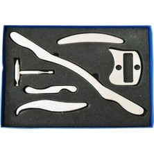 PremiumPort 7 Parça Paslanmaz Çelik Metal Masaj Aleti Seti, Sağlıklı ve Rahatlatıcı Kullanım