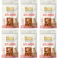 Nutri Feline Salmon Somonlu Tahılsız Kedi Ödülü 50 Gr. x 6 Adet