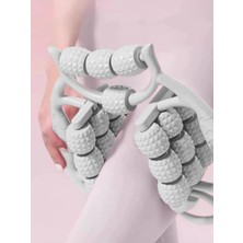 PremiumPort 24 Tekerlekli Bacak Masaj Aleti, Incelten ve Sıkılaştıran Beyaz Renk