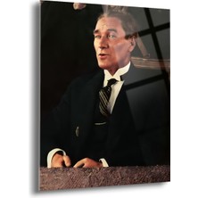 Atatürk Cam Tablo - Cam Tablolar - Atatürk Tablo - Atatürk Portresi - Atatürk Tablosu - ATA035