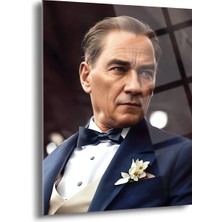 Atatürk Cam Tablo - Cam Tablolar - Atatürk Tablo - Atatürk Portresi - Atatürk Tablosu - ATA071