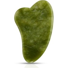 PremiumPort Yeşim Guasha Yüz ve Vücut Masaj Taşı, Gerginleştirici ve Kırışıklık Aydınlatıcı