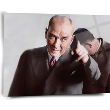 Atatürk Cam Tablo - Cam Tablolar - Atatürk Tablo - Atatürk Portresi - Atatürk Tablosu - ATA096