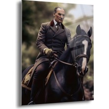 Atatürk Cam Tablo - Cam Tablolar - Atatürk Tablo - Atatürk Portresi - Atatürk Tablosu - ATA085