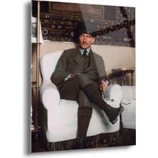 Atatürk Cam Tablo - Cam Tablolar - Atatürk Tablo - Atatürk Portresi - Atatürk Tablosu - ATA044