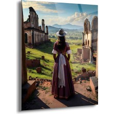 Ispanyon Kadın Cam Tablo - MOD075