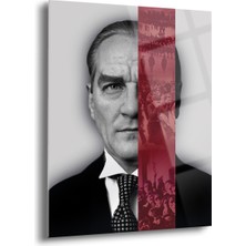 Atatürk Cam Tablo - Cam Tablolar - Atatürk Tablo - Atatürk Portresi - Atatürk Tablosu - ATA019