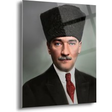 Atatürk Cam Tablo - Cam Tablolar - Atatürk Tablo - Atatürk Portresi - Atatürk Tablosu - ATA042