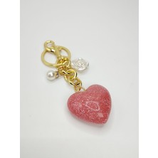 İğne İzi Lüks Metalik Tasarım Klipsli Çanta Aksesuarı,charm  ve Anahtarlık