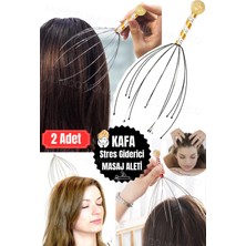 PremiumPort 2'li Terapötik Kafa Kaşıyıcı Ahtapot El Masajı, Saç Masaj Aleti