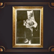 Giyense Özel Seri Altın Paspartulu Çerçeveli Atatürk Tablo N5346