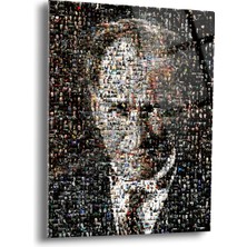 Atatürk Cam Tablo - Cam Tablolar - Atatürk Tablo - Atatürk Portresi - Atatürk Tablosu - ATA077