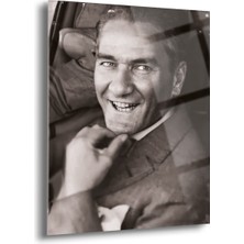 Atatürk Cam Tablo - Cam Tablolar - Atatürk Tablo - Atatürk Portresi - Atatürk Tablosu - ATA023