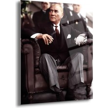 Atatürk Cam Tablo - Cam Tablolar - Atatürk Tablo - Atatürk Portresi - Atatürk Tablosu - ATA026