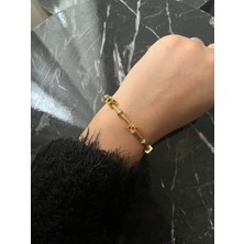 Normadia Mineli Hasır Kordonlu Paslanmaz Kelepçe, Dayanıklı ve Şık Tasarım