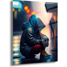 Yalnız Adam Cam Tablo - MOD035