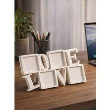 Love Dekoratif Raf & Masa Üstü Aksesuar – Kırmızı | Fotoğraf Ekleme Alanlı Modern Ev & Ofis Dekoru