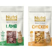 Nutri Feline 2 Çeşit Karma Tahılsız Kedi Ödülü 50 Gr. x 2 Adet
