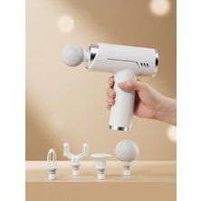 PremiumPort Darbeli Titreşimli Şarjlı Spor Masaj Tabancası ile Rahatlatıcı Egzersiz