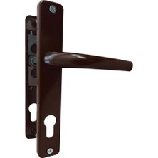 SARIALARM Pvc Kapılar Için Metal Kapı Kolu Koyu Kahverengi