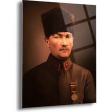 Atatürk Cam Tablo - Cam Tablolar - Atatürk Tablo - Atatürk Portresi - Atatürk Tablosu - ATA084