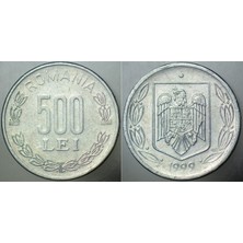 Banknoting Romanya 500 Ley 1999.