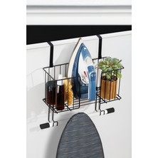 Pratik Kapı Arkası Ütü Askılığı ve Masası, Siyah Renk