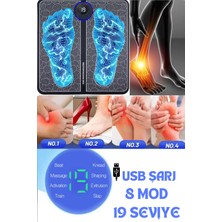 PremiumPort Titreşimli USB Şarjlı Ayak Masaj Cihazı, 8 Mod, 19 Seviyeli Rahatlatıcı Kullanım
