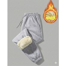 Ultra Sıcak Tutan Şardonlu Peluş Iç Astarlı Eşofman Altı