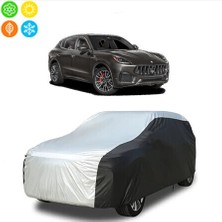 AUTOES Maserati Grecale Araba Brandası Oto Branda Gri-Siyah