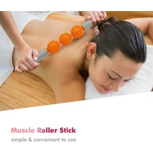 PremiumPort 3'lü Toplu Masaj Çubuğu Turuncu, Rahatlatıcı ve Enerji Verici