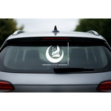 Mlh Store Ay Içinde 3 Hilal ve Bozkurt Tasarım Beyaz