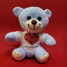 Genel Kalpli & Seni Seviyorum T-Shirt Lü Ayıcık 25 cm