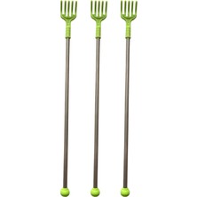 PremiumPort Yeşil Metal Saplı 42 cm Sırt Kayışıcı ve Sırt Kaşıma Çubuğu Seti