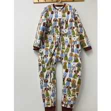 Key Kids Dog Poodle Krem Yeni Kız Erkek Unisex Çocuk Uyku Tulumu Pamuklu Bacaklı 10/12/14 Yaş Büyük Beden 2.5 Tog Kışlık Kalın