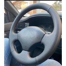 Dk Direksiyon Kaplamacı Renault 19 Uyumlu Europa Araca Özel Dikmeli Direksiyon Kılıfı(Noktalı-Düz Spor Model)