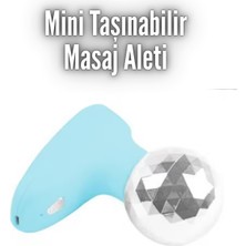 PremiumPort Taşınabilir Mavi Mini Masaj Tabancası, Ayarlanabilir Fasya Masaj Aleti