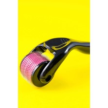 PremiumPort Siyah Uçlu Dermaroller ile Saç ve Cilt Bakımı, Masaj Aleti