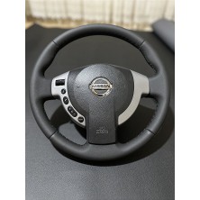 Dk Direksiyon Kaplamacı Nissan Qashqai Araca Özel Dikmeli Direksiyon KILIFI2008-2011-FABRIKASYON Deri Sökülmeden Yapılacak