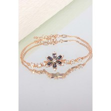 Normadia Mistik Taşlı Beni Unutma Çiçeği Gümüş Bileklik, Şıklığın ve Anlamın Buluşması